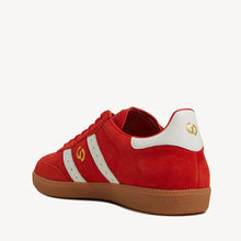 Load image into Gallery viewer, Goodsole Parallel Aurora Red Suede White Leather