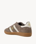 Load image into Gallery viewer, Goodsole Parallel Walnut Brown soft suede/Ivory Leather Sneaker