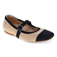 Load image into Gallery viewer, Mia Vita Violet Natural Black Flats
