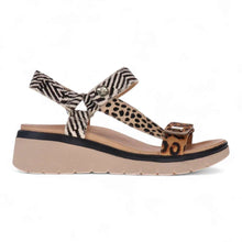 Load image into Gallery viewer, Mia Vita Candice Leopard Multi Sandal