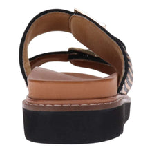 Load image into Gallery viewer, Mia Vita Daisy Black Raffia Sandal