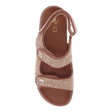 Load image into Gallery viewer, Mia Vita Dakota Natural Raffia Sandal
