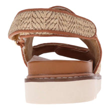 Load image into Gallery viewer, Mia Vita Dakota Natural Raffia Sandal