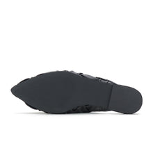 Load image into Gallery viewer, Rollie Pointed Toe Mule Black