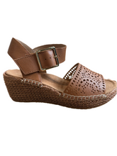 Load image into Gallery viewer, Ziera Killion XW Tan Leather Sandal