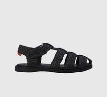 Load image into Gallery viewer, Rollie Fisherman Sandal Weave Tan Black