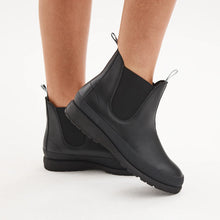 Load image into Gallery viewer, Rollie Fields Chelsea Black Rubberised Boot