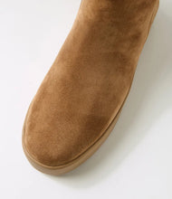 Load image into Gallery viewer, Django & Juliette Warmer light Choc Beige Suede Fur Ankle Boot