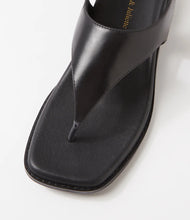 Load image into Gallery viewer, Django & Juliette Enyo Leather Sandal Black
