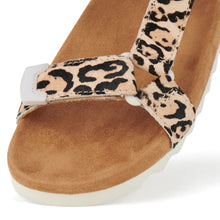 Load image into Gallery viewer, Rollie Sandal Tooth Wedge Neutral Leopard