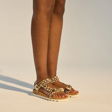 Load image into Gallery viewer, Rollie Sandal Tooth Wedge Neutral Leopard
