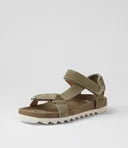 Load image into Gallery viewer, Rollie Sandal Tooth Wedge Sage/White