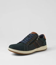 Load image into Gallery viewer, Rockport Jeraldo Navy Nubuck Lace Up Shoes with Zip