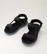 Load image into Gallery viewer, Rockport Hampton Leather Black Sandal