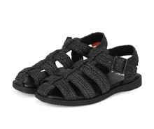 Load image into Gallery viewer, Rollie Fisherman Sandal Weave Tan Black