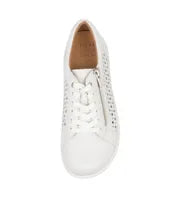 Load image into Gallery viewer, Ziera Shovo White Leather Sneaker