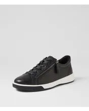 Load image into Gallery viewer, Ziera Aito XF Black Leather Sneaker
