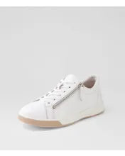 Load image into Gallery viewer, Ziera Aito XF White Leather and Nude Sole