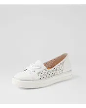 Load image into Gallery viewer, Ziera Kenji W White Tumble Leather