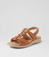 Load image into Gallery viewer, Ziera Brisa XW Dark Tan/Almond Sole Sandal