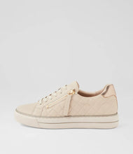 Load image into Gallery viewer, Ziera Kozie Nougat Champagne Tumble Leather Sneakers