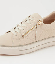 Load image into Gallery viewer, Ziera Kozie Nougat Champagne Tumble Leather Sneakers