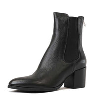 Load image into Gallery viewer, Django & Juliette Zoltan Black Leather Chelsea Boot