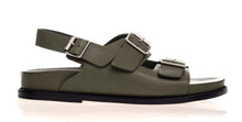 Load image into Gallery viewer, Alfie &amp; Evie Cliff Khaki Leather Sandal
