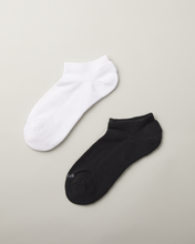 Load image into Gallery viewer, Enda Everyday Cushion Ankle Sock Black/White
