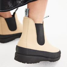 Load image into Gallery viewer, Rollie Fields Chelsea Cream Rubberised Boot