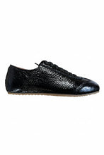 Load image into Gallery viewer, Alfie and Evie Quinn Black Snake Low Profile Sneaker
