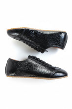 Load image into Gallery viewer, Alfie and Evie Quinn Black Snake Low Profile Sneaker
