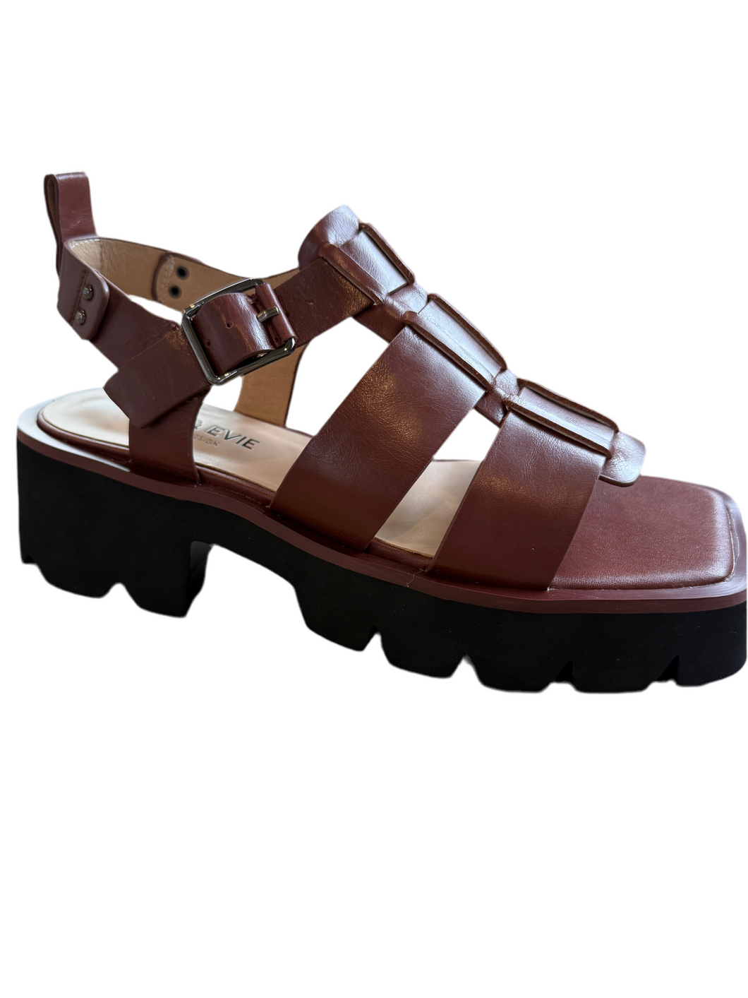 Alfie & Evie Distant Brown Oiled Leather Fisherman Sandal