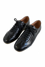 Load image into Gallery viewer, Alfie and Evie Quinn Black Snake Low Profile Sneaker
