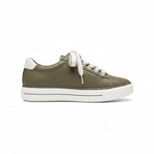Load image into Gallery viewer, Ziera Koria Khaki/White Leather Sneaker
