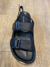 Load image into Gallery viewer, Django &amp; Juliette Uroni Black/Black Leather Sandal
