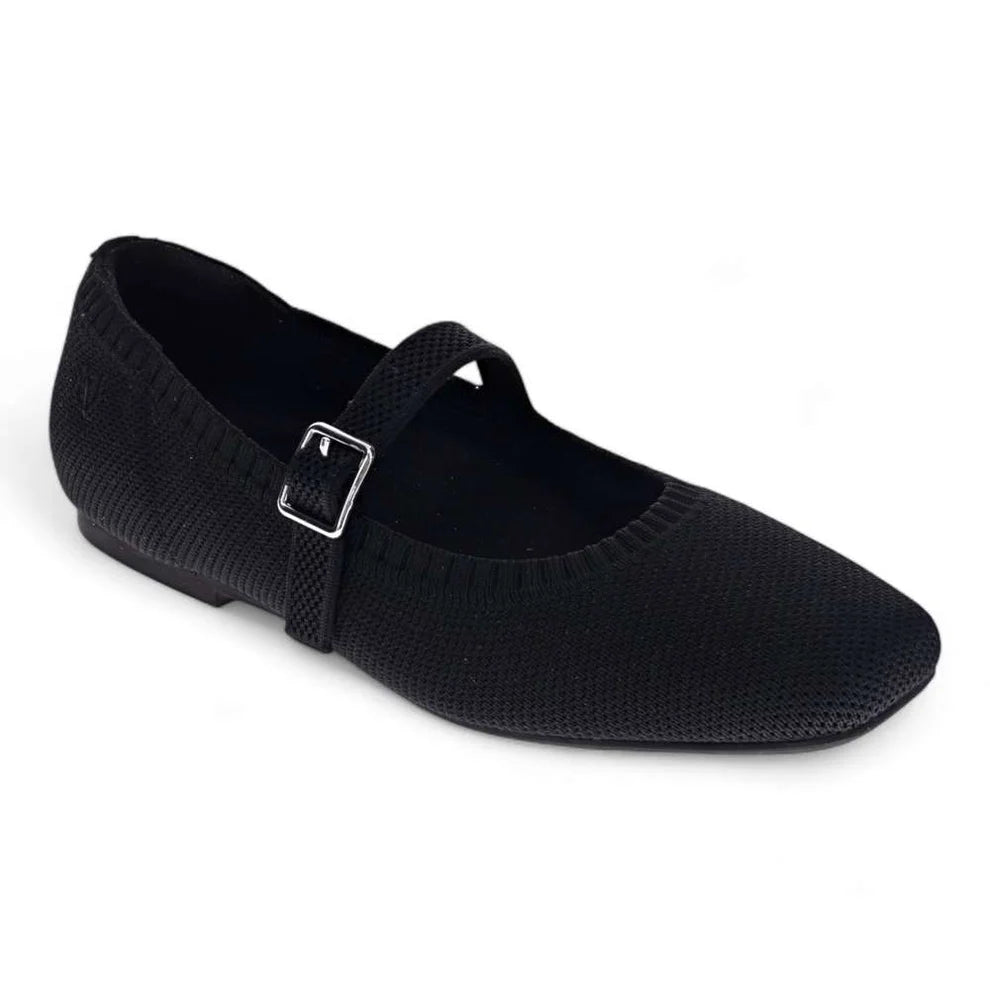 Mia Vita Violet Black Flats