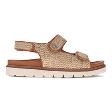 Load image into Gallery viewer, Mia Vita Dakota Natural Raffia Sandal
