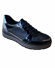 Load image into Gallery viewer, Ziera Vressa XF Black/Multi Leather Sneaker
