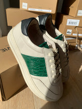 Load image into Gallery viewer, Alfie &amp; Evie Promise Cream/Green Croc Leather
