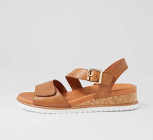 Load image into Gallery viewer, Ziera Vamsy W Tan White Leather Sandal
