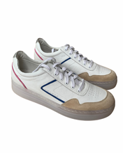Load image into Gallery viewer, Django &amp; Juliette Neekal White/Blue Leather Sneaker
