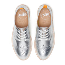 Load image into Gallery viewer, Rollie Derby Brogue Rise Silver
