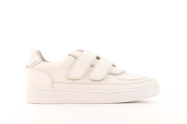 Alfie & Evie Apple Off White Velcro Leather Sneaker