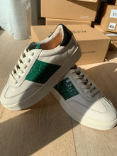 Load image into Gallery viewer, Alfie &amp; Evie Promise Cream/Green Croc Leather

