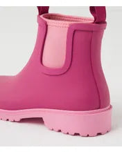 Load image into Gallery viewer, Splashy Plum-Blossom Gumboot Ankle Boots
