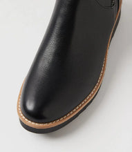 Load image into Gallery viewer, Django and Juliette Rhemy Black Fur Lined Boot
