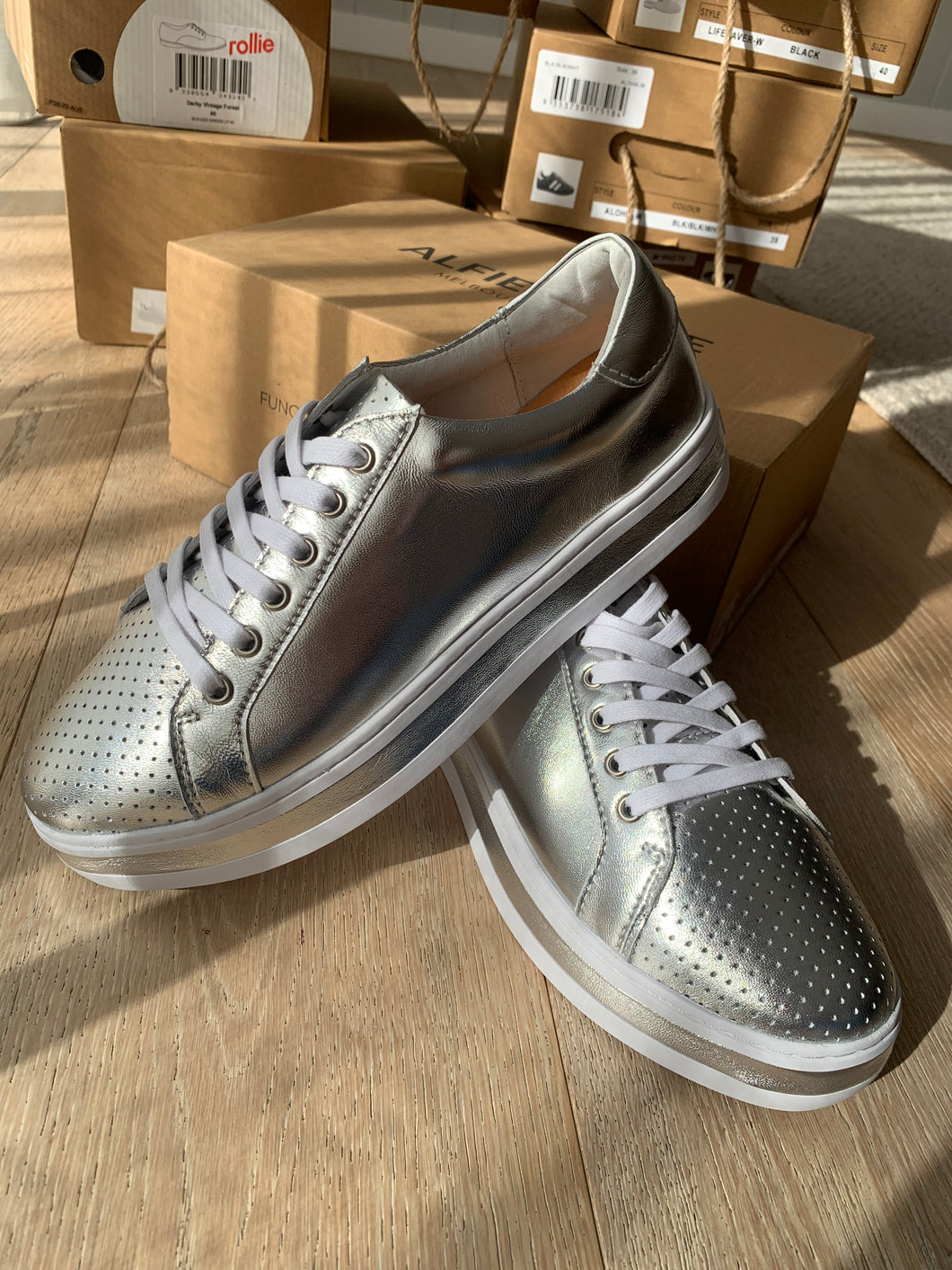 Alfie & Evie Paradise Silver Leather