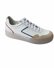 Load image into Gallery viewer, Django &amp; Juliette Neekal White/Blue Leather Sneaker
