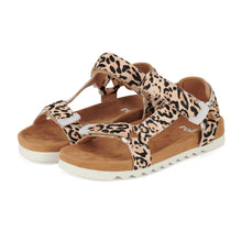 Load image into Gallery viewer, Rollie Sandal Tooth Wedge Neutral Leopard
